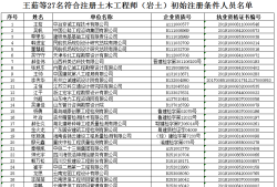 巖土工程師注冊(cè)信息查詢(xún)巖土工程師初始注冊(cè)公示