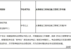 山西省二級建造師報考條件的簡單介紹