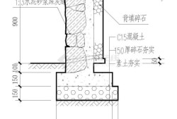 毛石混凝土擋墻,毛石混凝土擋土墻