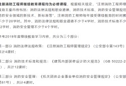 注冊消防工程師繼續教育規定的簡單介紹