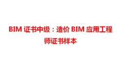 中級bim應用工程師找哪家的簡單介紹