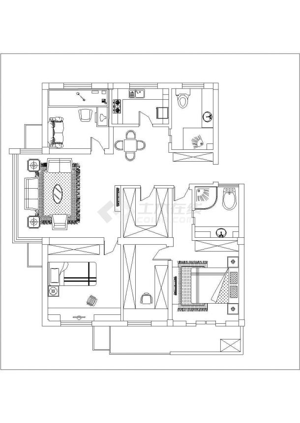 室內裝修圖紙施工圖室內裝修圖紙  第1張