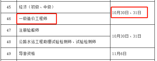 注冊公路造價工程師考試時間,2023年造價工程師報名時間和考試時間  第1張