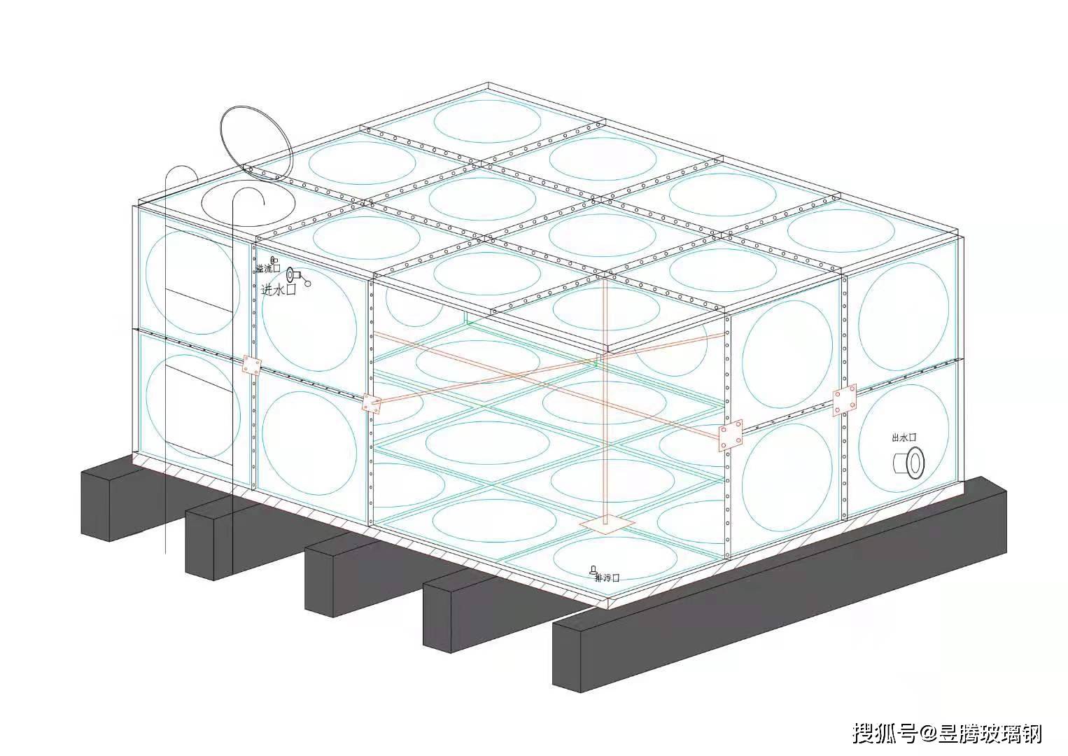 水箱圖紙怎么表達一個面沒有蓋,水箱圖紙  第1張