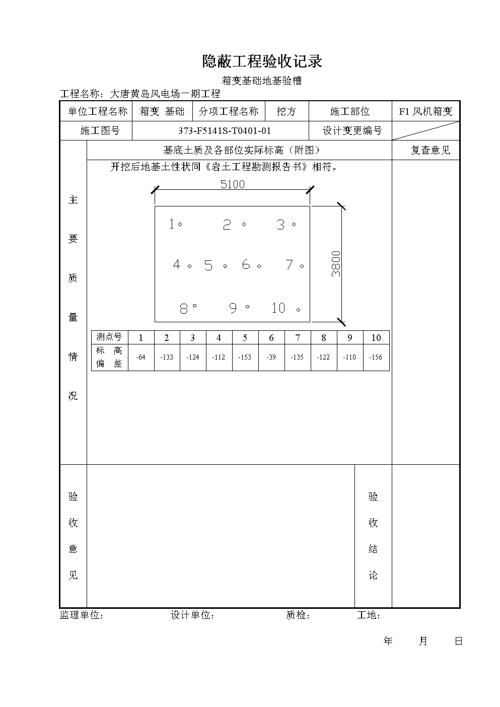 地基驗槽記錄,地基驗槽記錄需要蓋公章嗎  第1張