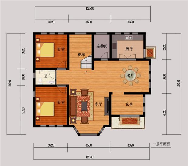 北方農村房屋設計圖帶院子,北方農村房屋設計圖  第2張