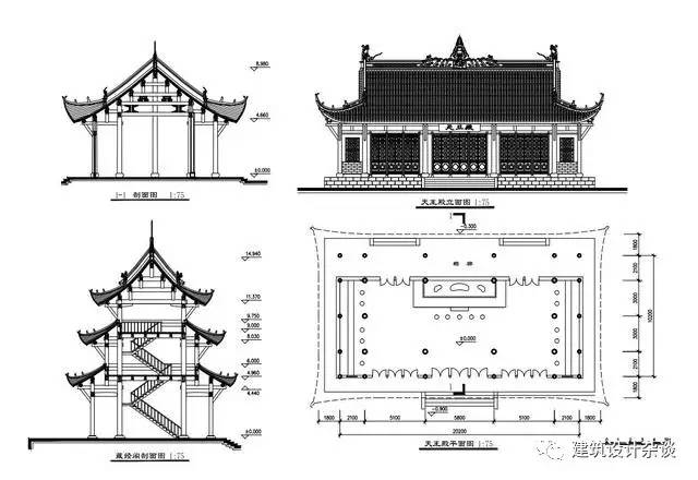 古建筑設計圖古建筑設計圖紙大全圖片  第2張