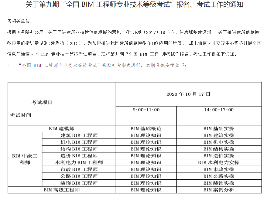 全國bim工程師證書報考中心,國家bim工程師考試  第1張