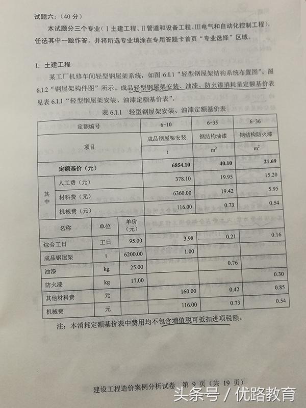 2017年一級造價工程師案例真題,2017年造價工程師案例真題  第8張