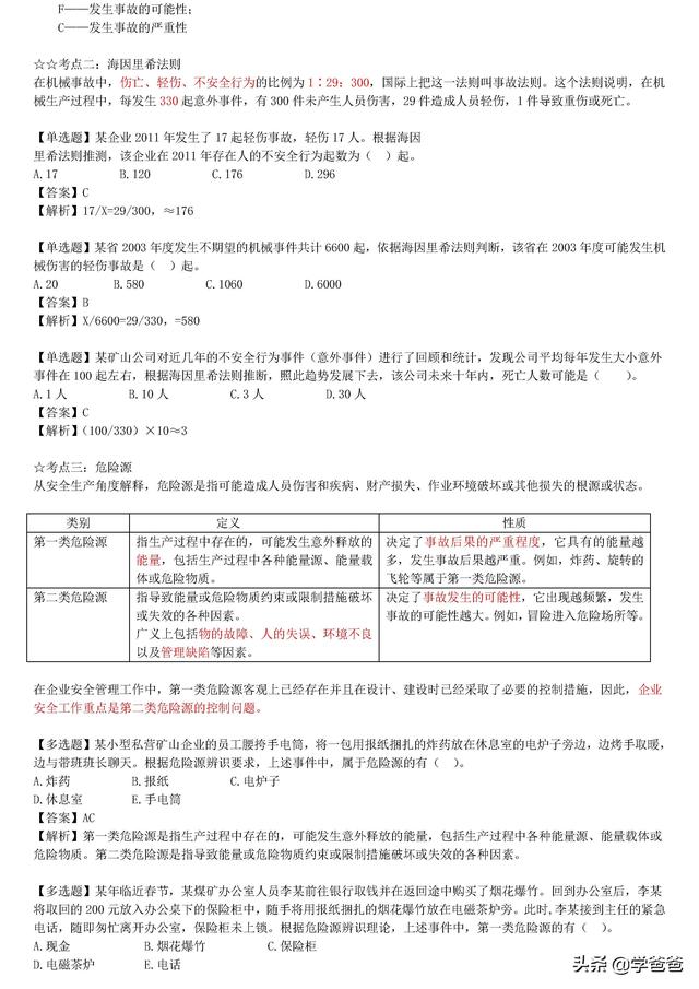 注冊安全工程師安全管理,注冊安全工程師安全管理知識點  第2張