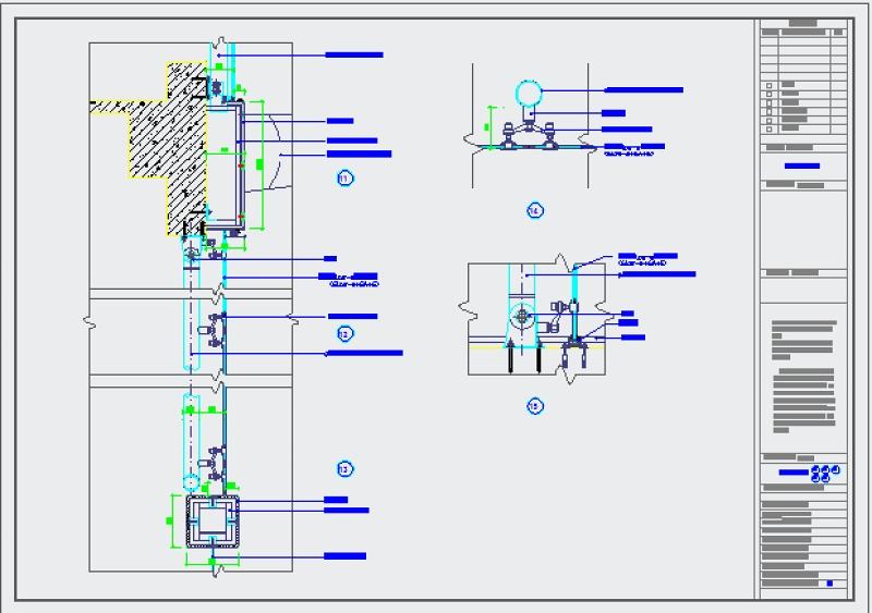 玻璃幕墻施工圖,玻璃幕墻施工圖識圖  第1張